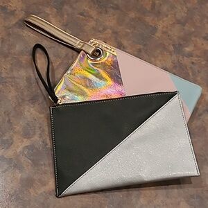 SHISEIDO GINZA TOKYO Versatile  Cosmetic Bag/Wristlet, Bundle of Two
